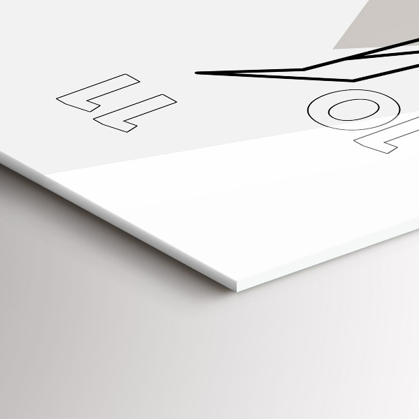 Modern vertical wall clock Reindeer Scandinavian style