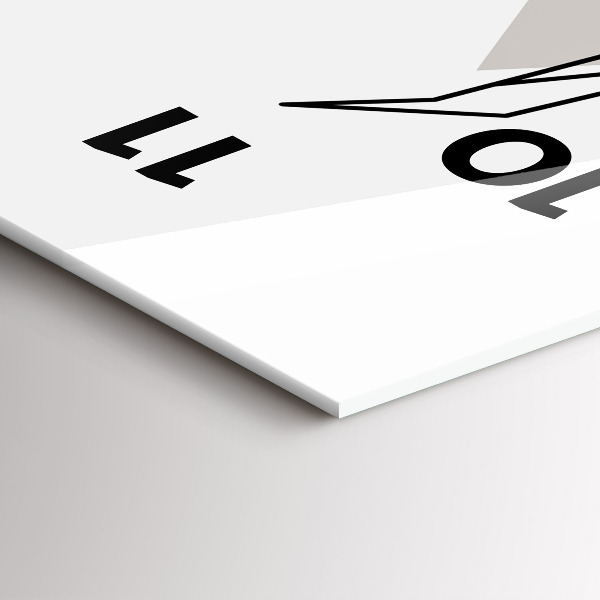 Modern vertical wall clock Reindeer Scandinavian style