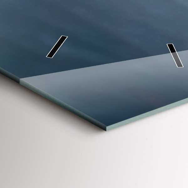 Modern vertical wall clock Man on a motorcycle