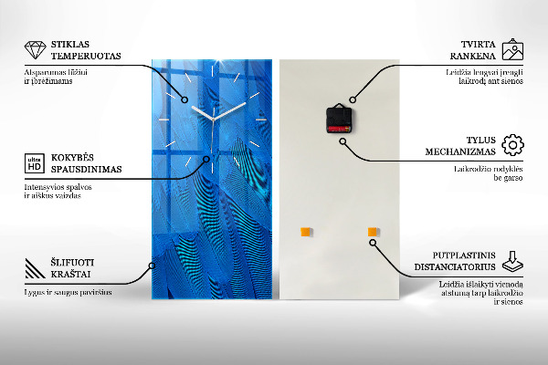 Modern vertical wall clock Chinese fantasy