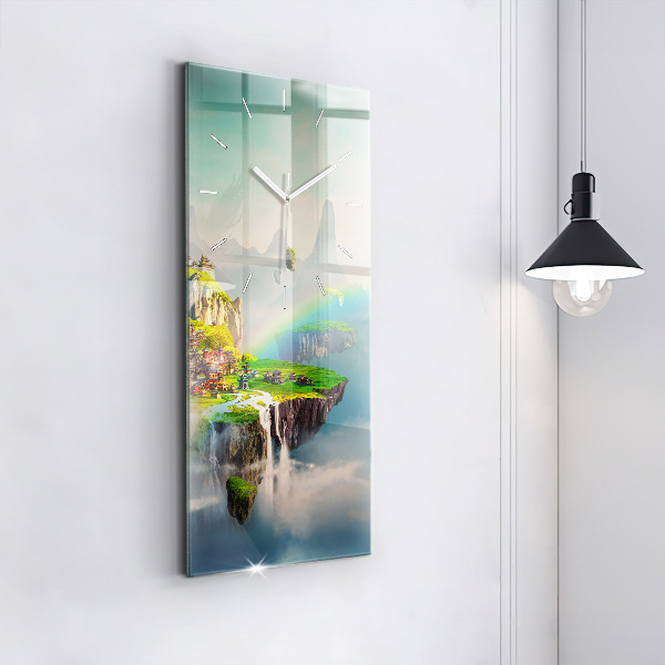 Modern vertical wall clock Chinese fantasy