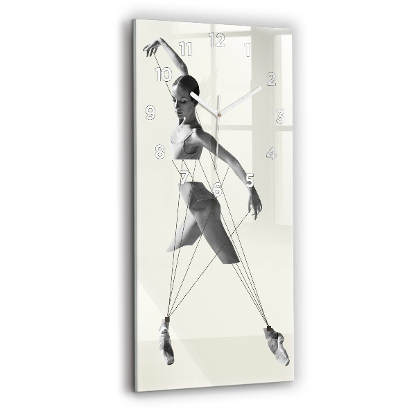 Modern vertical wall clock Abstract woman dancer