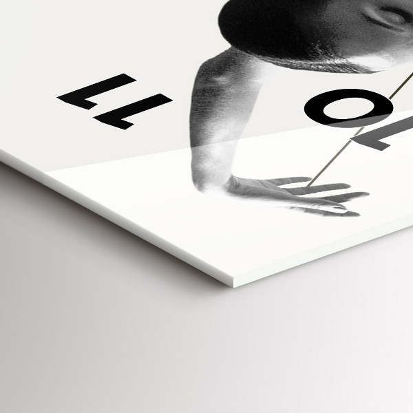 Modern vertical wall clock Abstract woman dancer