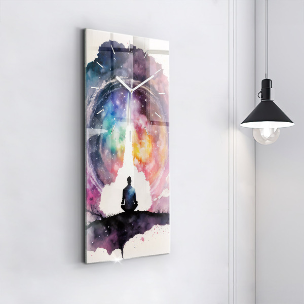Modern vertical wall clock Meditation lifestyle