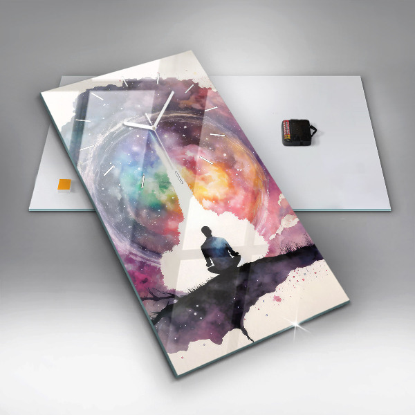 Modern vertical wall clock Meditation lifestyle