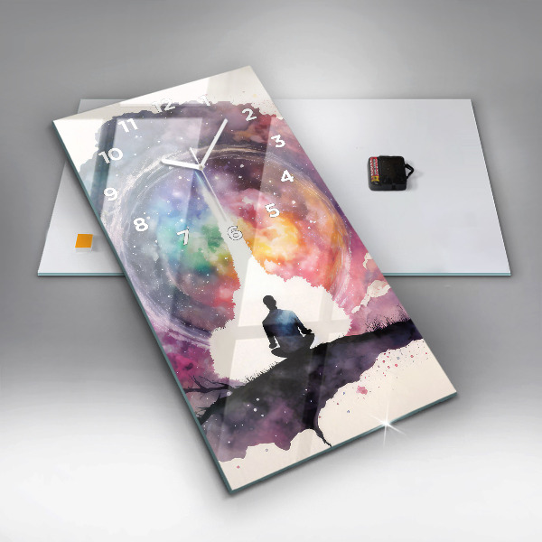 Modern vertical wall clock Meditation lifestyle