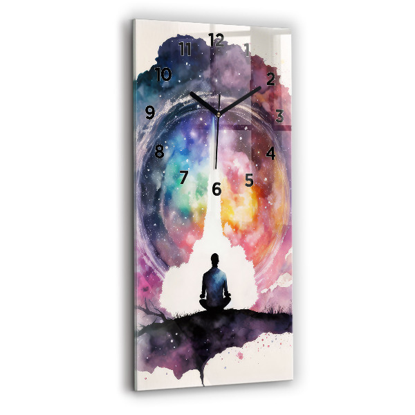 Modern vertical wall clock Meditation lifestyle