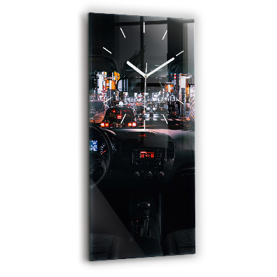 Modern vertical wall clock Car in Tokyo