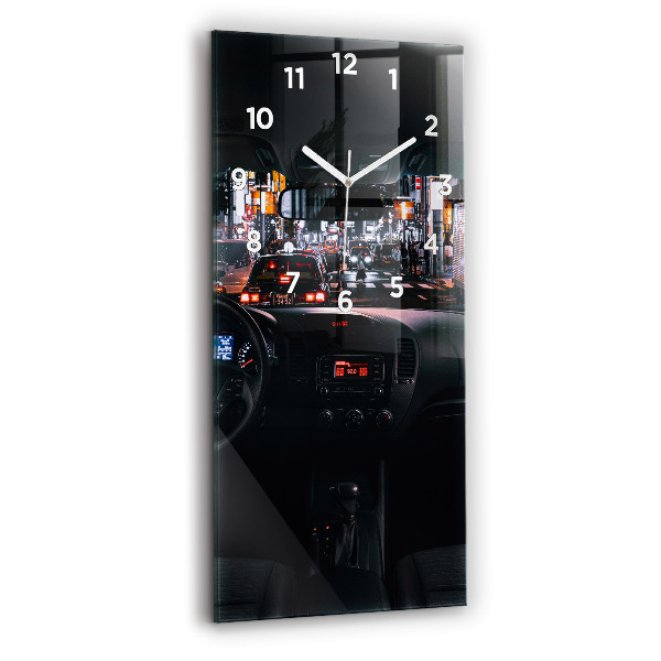 Modern vertical wall clock Car in Tokyo