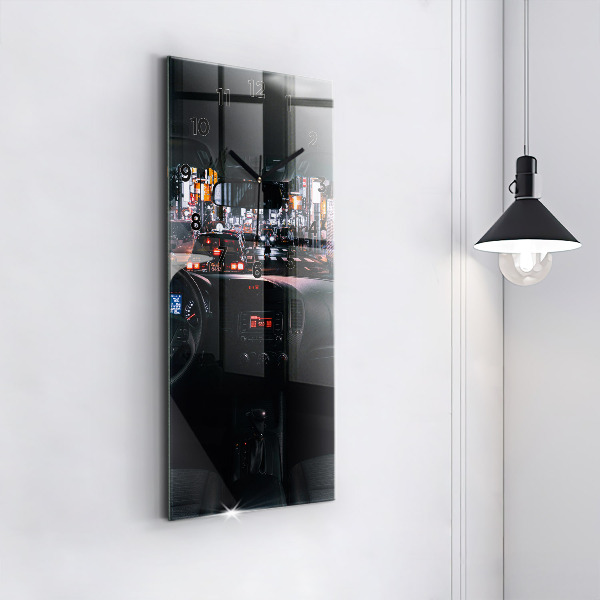 Modern vertical wall clock Car in Tokyo