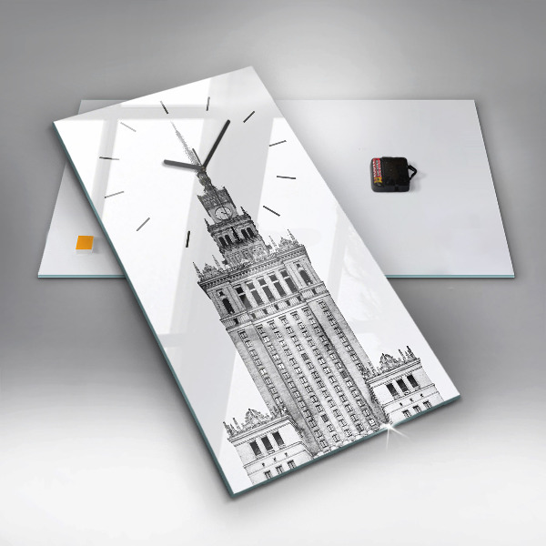 Modern vertical wall clock Palace of Culture and Science
