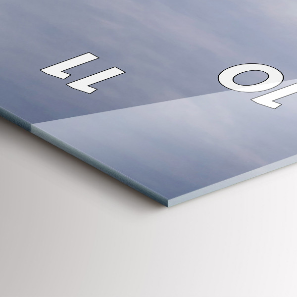 Modern vertical wall clock Barcelona Surfer