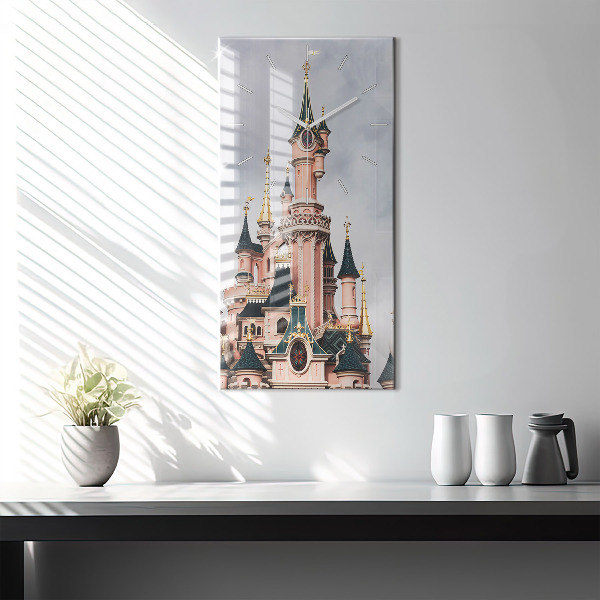 Modern vertical wall clock Disneyland Paris Castle