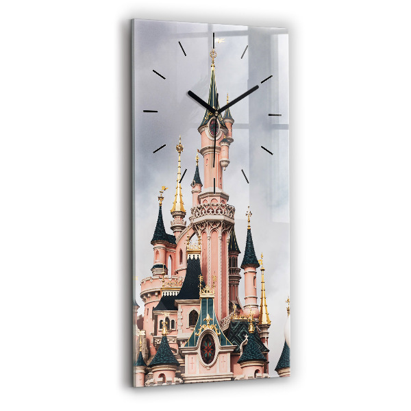 Modern vertical wall clock Disneyland Paris Castle