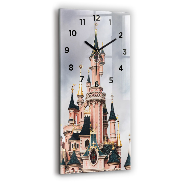 Modern vertical wall clock Disneyland Paris Castle