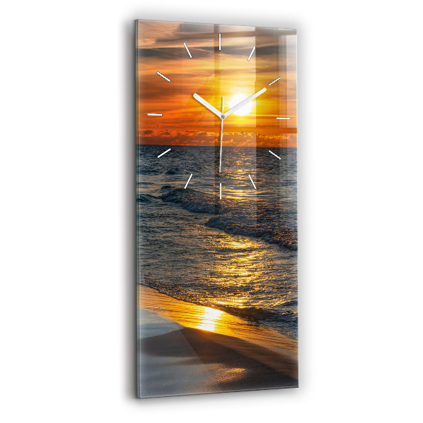 Modern vertical wall clock Władysławowo Baltic Sea