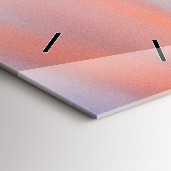 Modern vertical wall clock Lake view