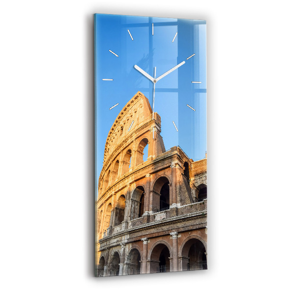 Modern vertical wall clock Colosseum in Rome