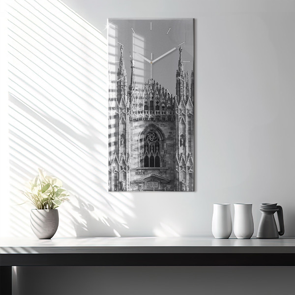 Modern vertical wall clock Milan Cathedral