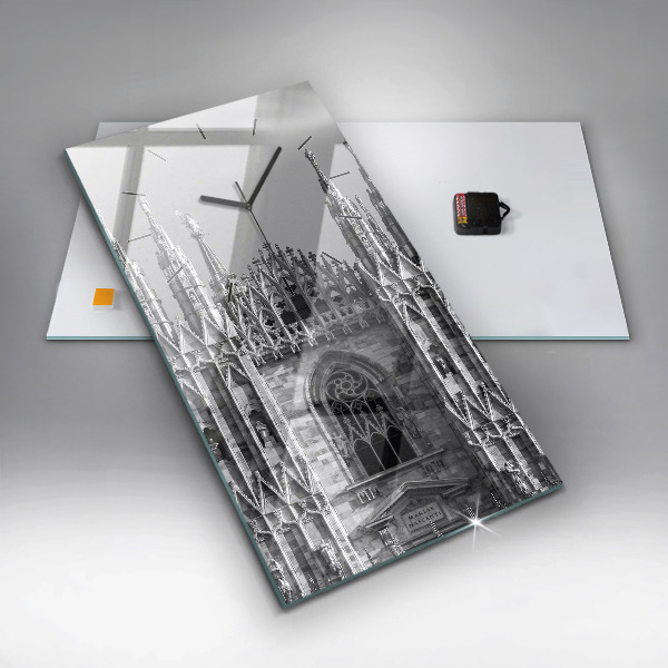 Modern vertical wall clock Milan Cathedral