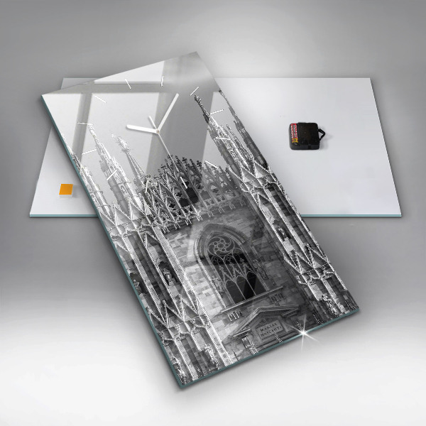Modern vertical wall clock Milan Cathedral