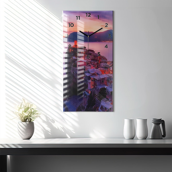 Modern vertical wall clock The inscription Memories