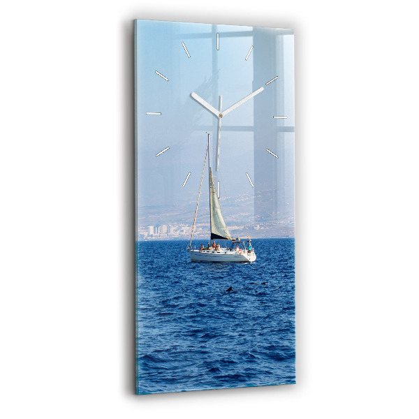 Modern vertical wall clock Yacht in Tenerife