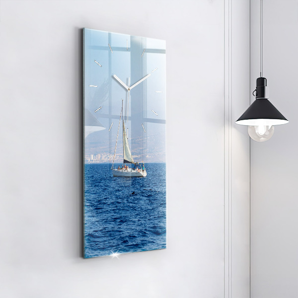 Modern vertical wall clock Yacht in Tenerife