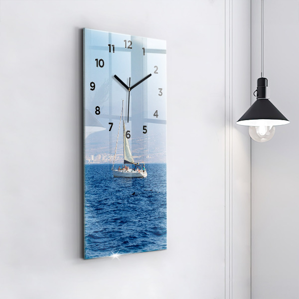 Modern vertical wall clock Yacht in Tenerife
