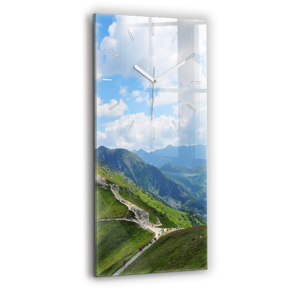 Modern vertical wall clock Kasprowy Wierch Zakopane