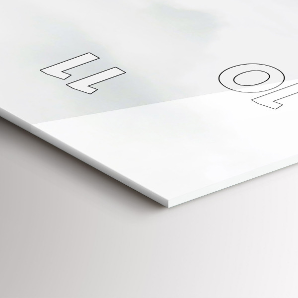 Modern vertical wall clock Eilean Donan Castle Scotland