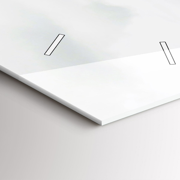 Modern vertical wall clock Eilean Donan Castle Scotland