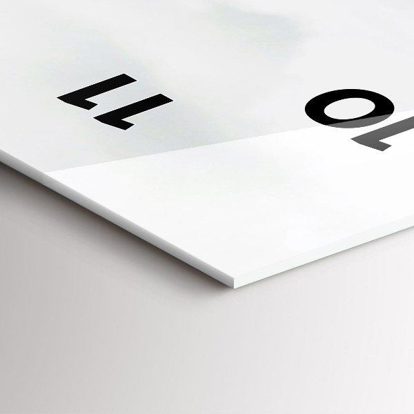 Modern vertical wall clock Eilean Donan Castle Scotland