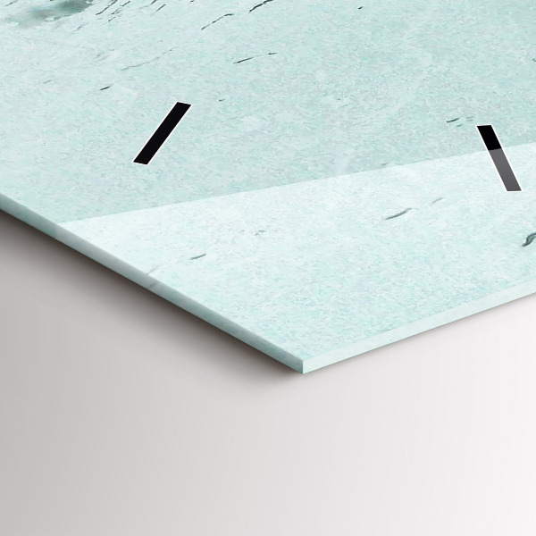 Modern vertical wall clock Rainy London