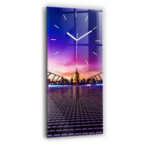 Modern vertical wall clock St. Paul's Cathedral