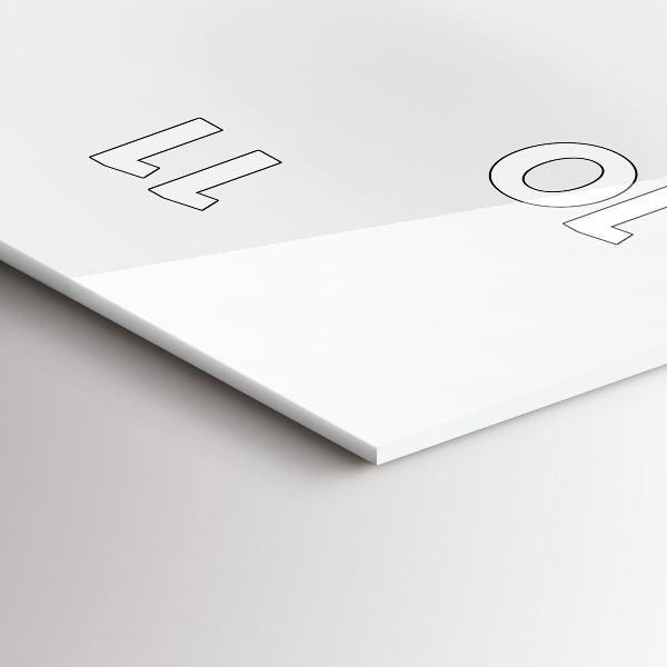 Modern vertical wall clock City panorama