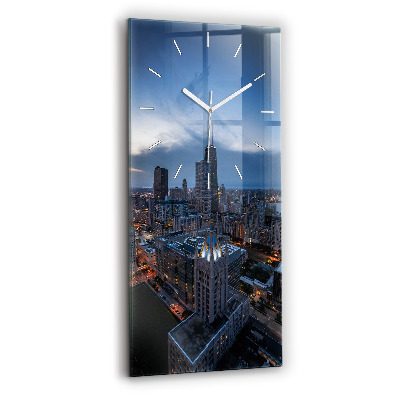 Modern vertical wall clock Photo of Chicago
