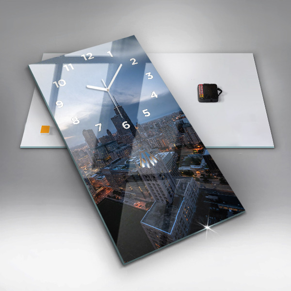 Modern vertical wall clock Photo of Chicago