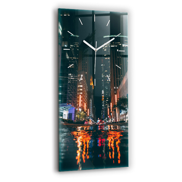 Modern vertical wall clock Hilton Houston