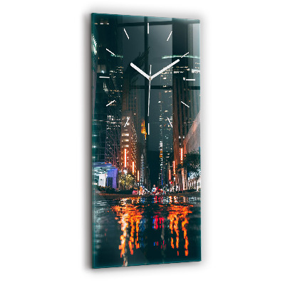 Modern vertical wall clock Hilton Houston