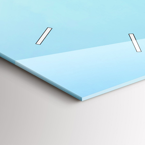 Modern vertical wall clock Lake with Mountains