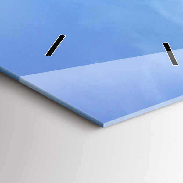 Modern vertical wall clock Sea view