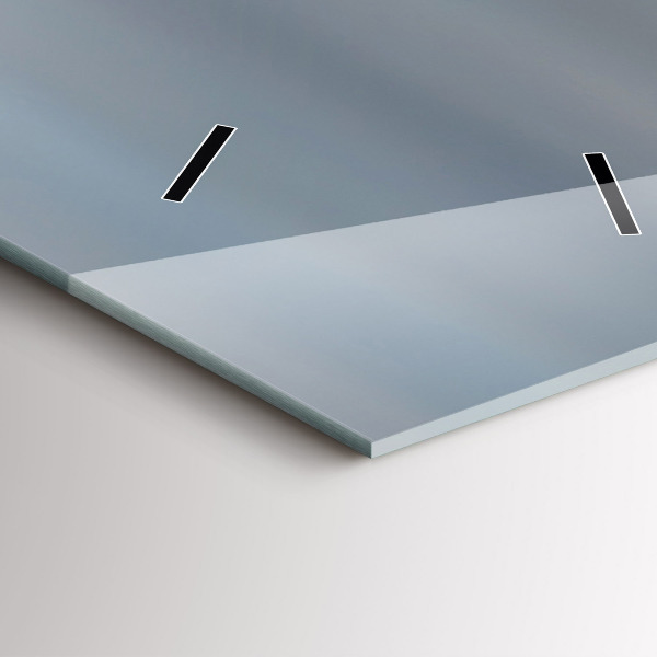 Modern vertical wall clock USA flag flying