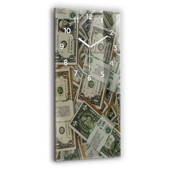 Modern vertical wall clock 1 US dollar