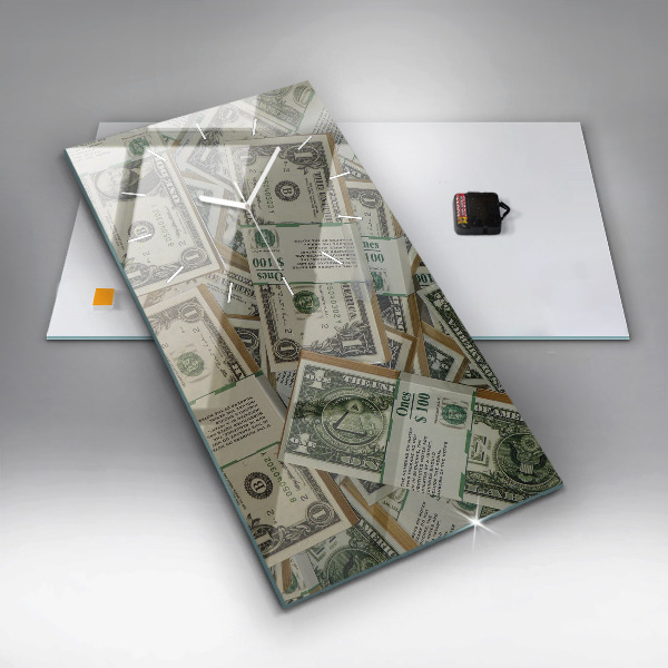 Modern vertical wall clock 1 US dollar