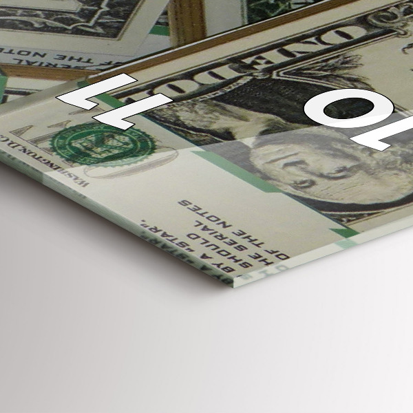 Modern vertical wall clock 1 US dollar