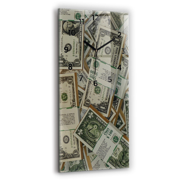 Modern vertical wall clock 1 US dollar