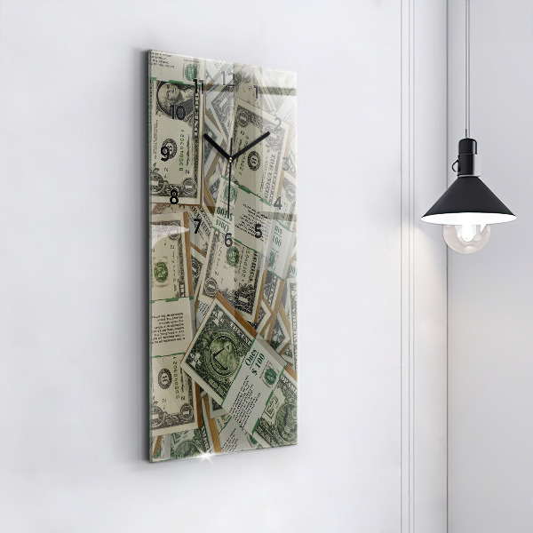 Modern vertical wall clock 1 US dollar