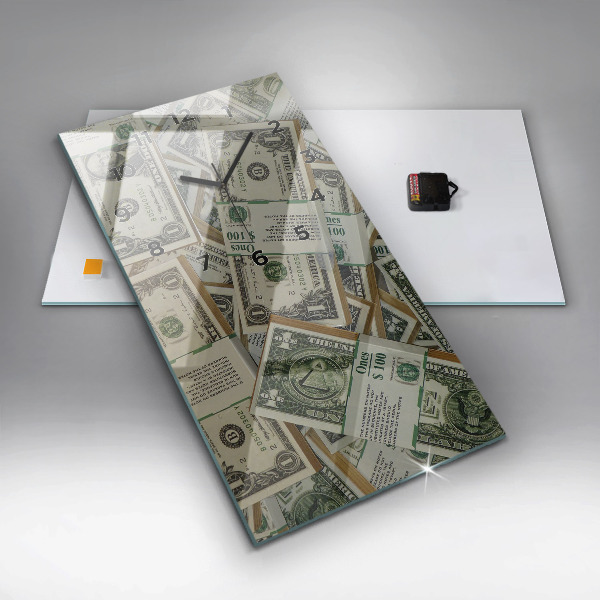 Modern vertical wall clock 1 US dollar