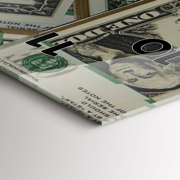 Modern vertical wall clock 1 US dollar